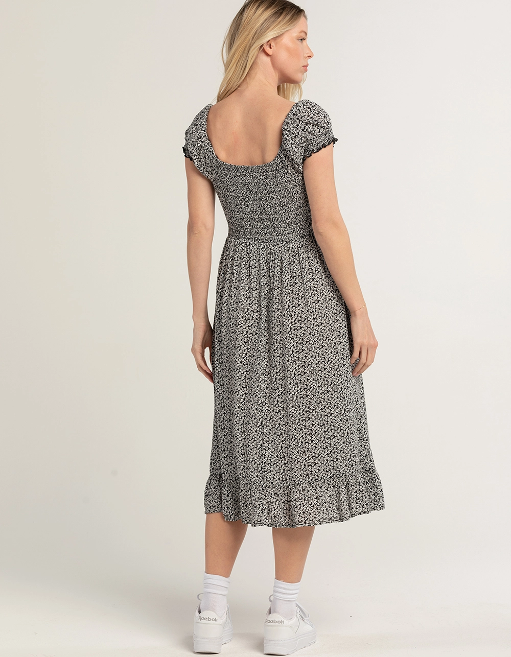 RSQ Womens Smock Tier Midi Dress - Image 4