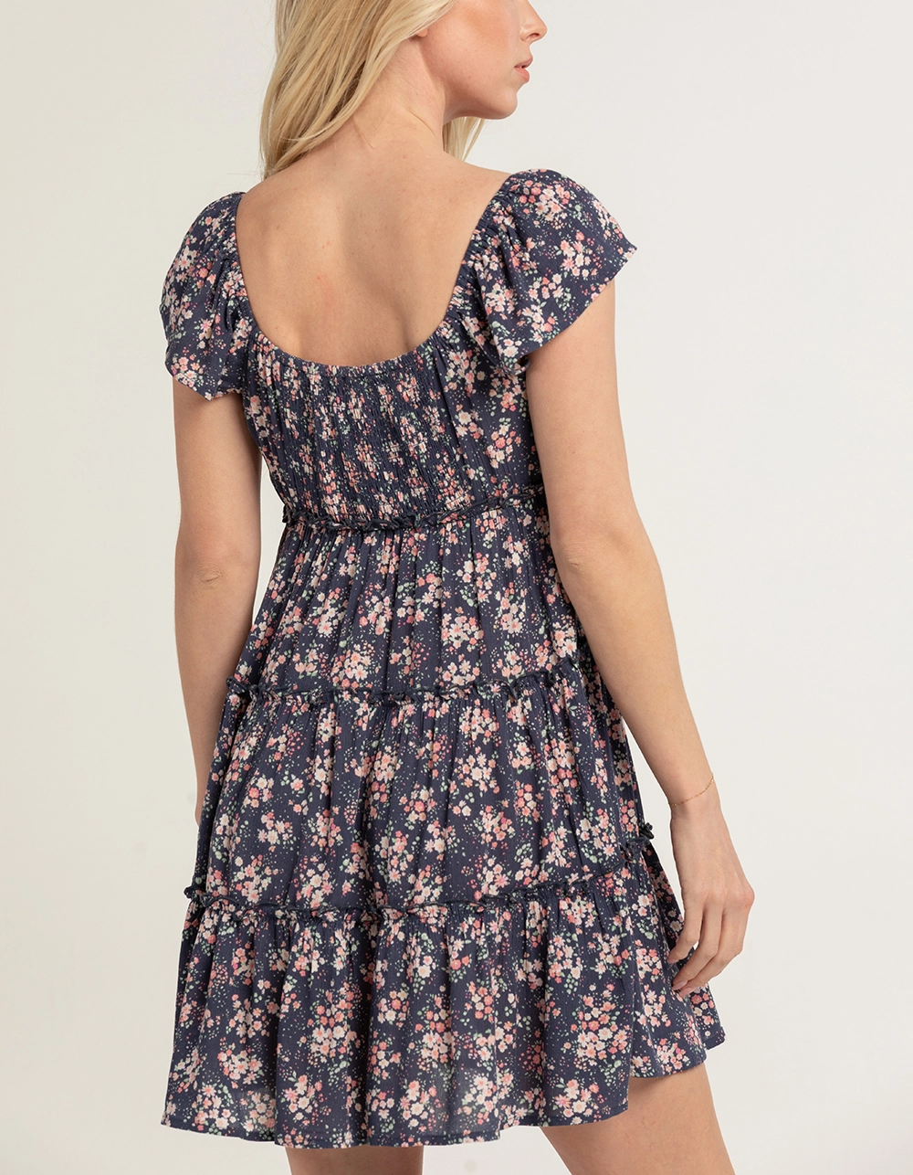 RSQ Puff Sleeve Tier Babydoll Dress - Image 3