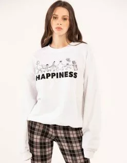 SESAME STREET Happiness Womens Crewneck Sweatshirt