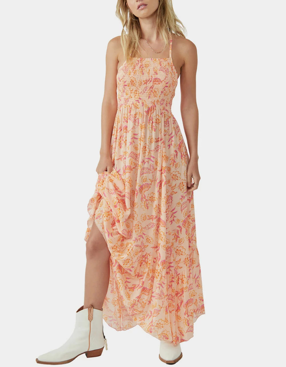 FREE PEOPLE Heat Wave Womens Maxi Dress