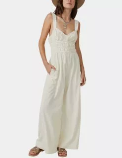 FREE PEOPLE After All Ruched One Piece Womens Jumpsuit