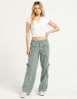 BDG Urban Outfitters Y2K Womens Denim Cargo Pants