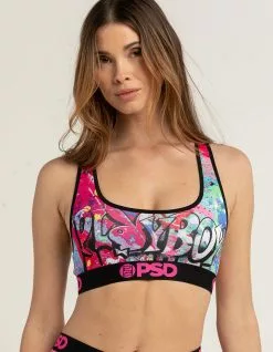 PSD Graffiti Playboy Sports Bra