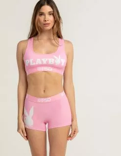 PSD Pink Playboy Womens Boyshorts