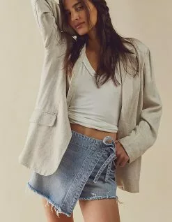 FREE PEOPLE FP Movement Emmy Denim Skort