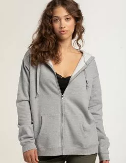 TILLYS Womens Oversized Zip-Up Hoodie