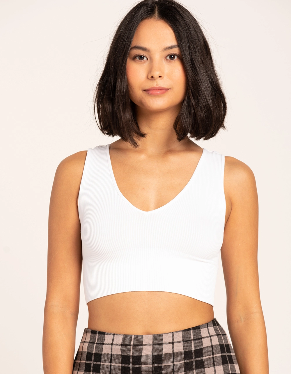 TILLYS Seamless Deep V Womens Tank