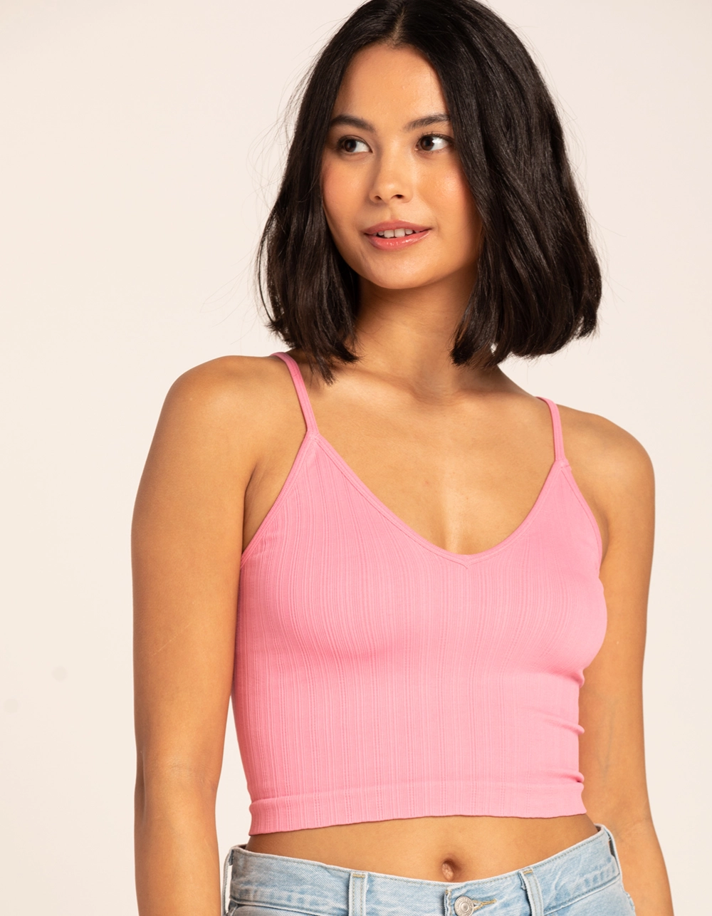 TILLYS Womens V-Neck Rib Cami