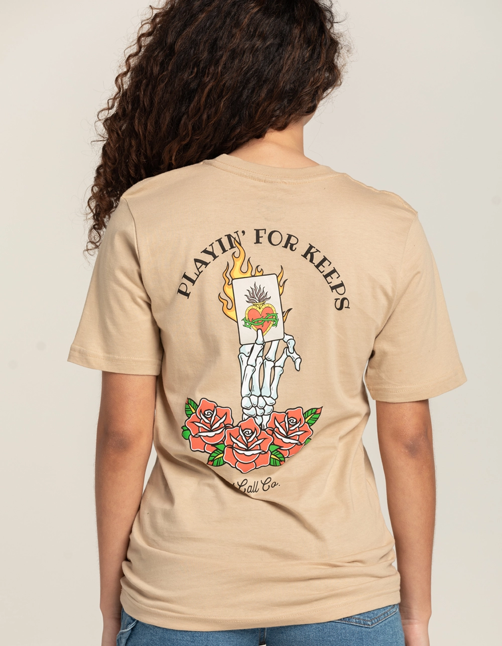 LAST CALL CO. Playin For Keeps Womens Tee
