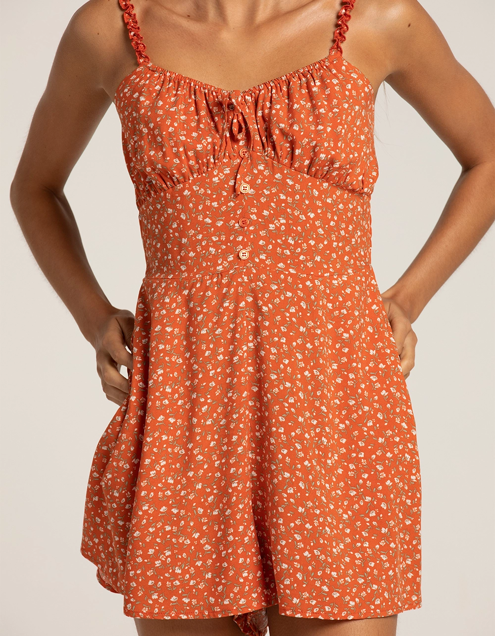 RSQ Womens Tie Front Romper - Image 4