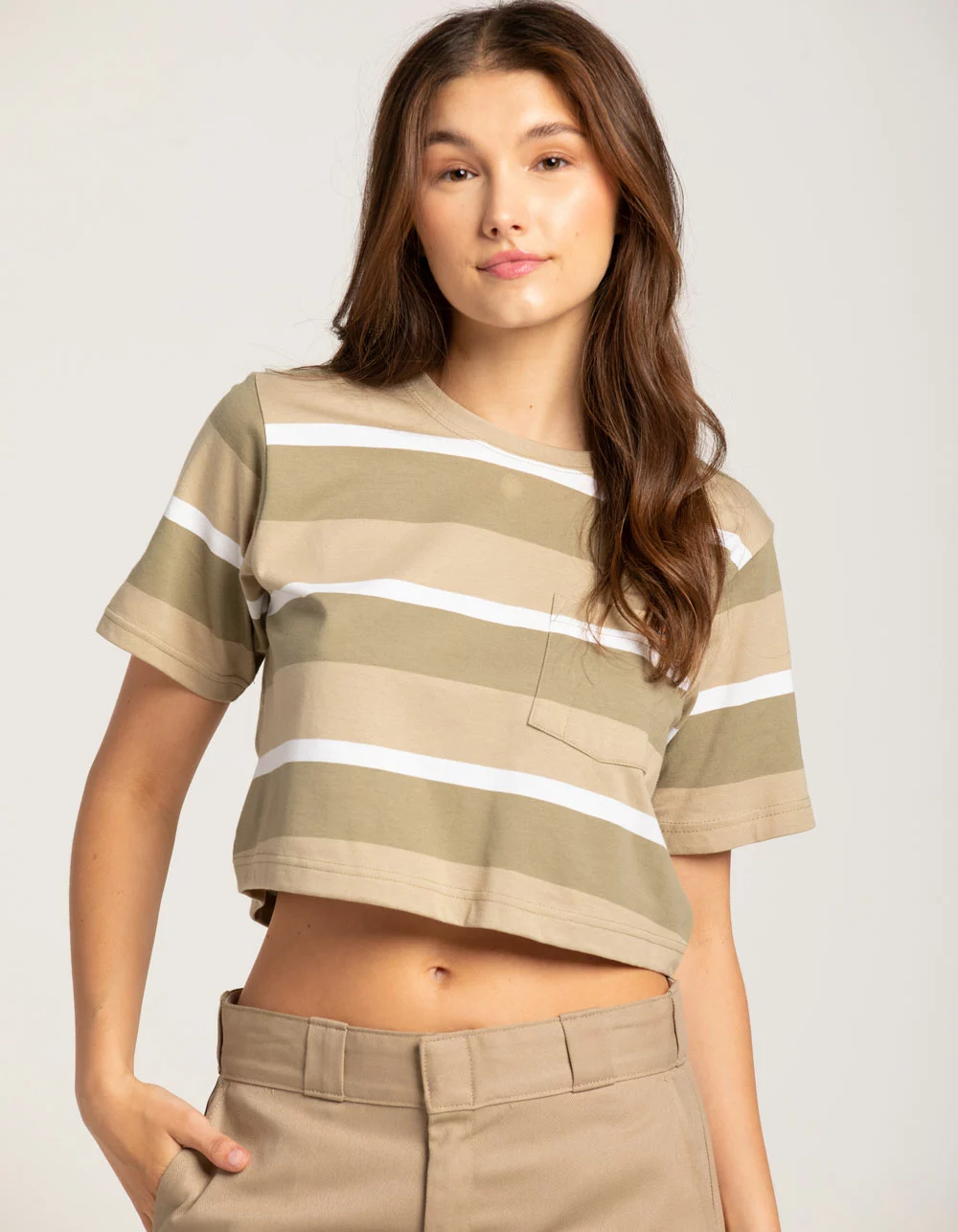 DICKIES Boxy Stripe Womens Tee
