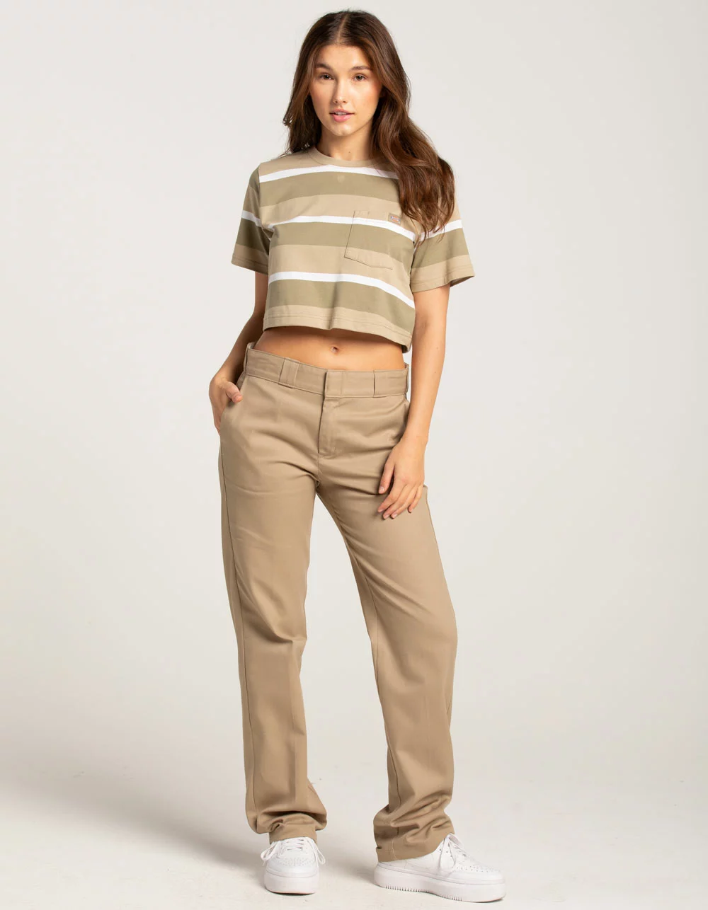 DICKIES Boxy Stripe Womens Tee - Image 4