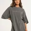 Iets Frans... IETS FRANS Tonal Logo Womens Oversized Tee
