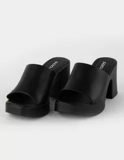 SODA Typo Womens Platform Sandals