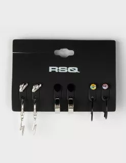 RSQ 6 Pack Hoop Alien Earring Set