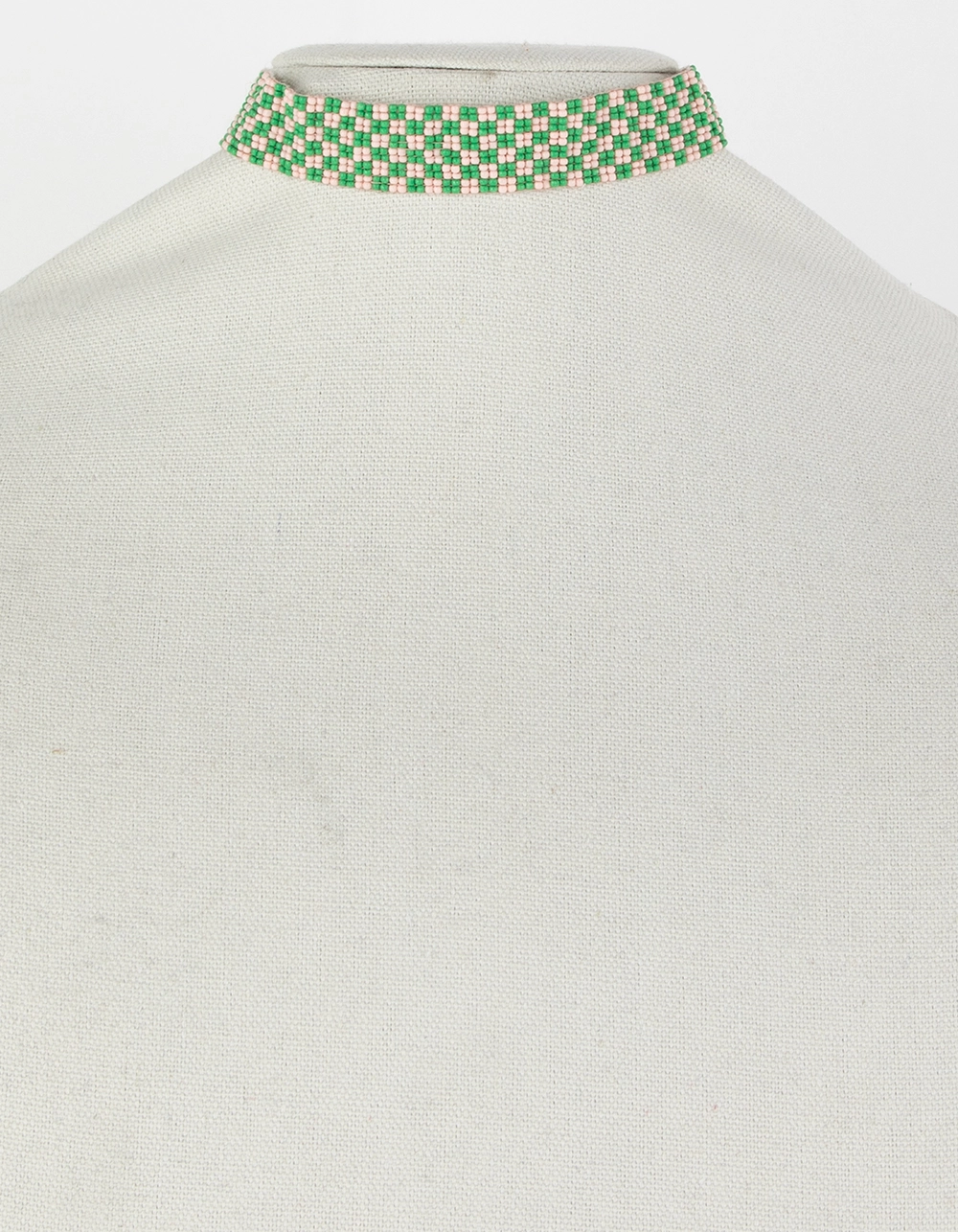 FULL TILT Beaded Checkered Choker Necklace - Image 4