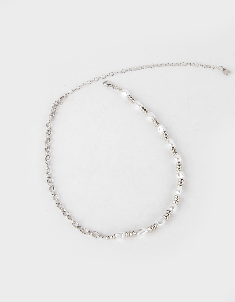 RSQ Half Pearl Texture Necklace