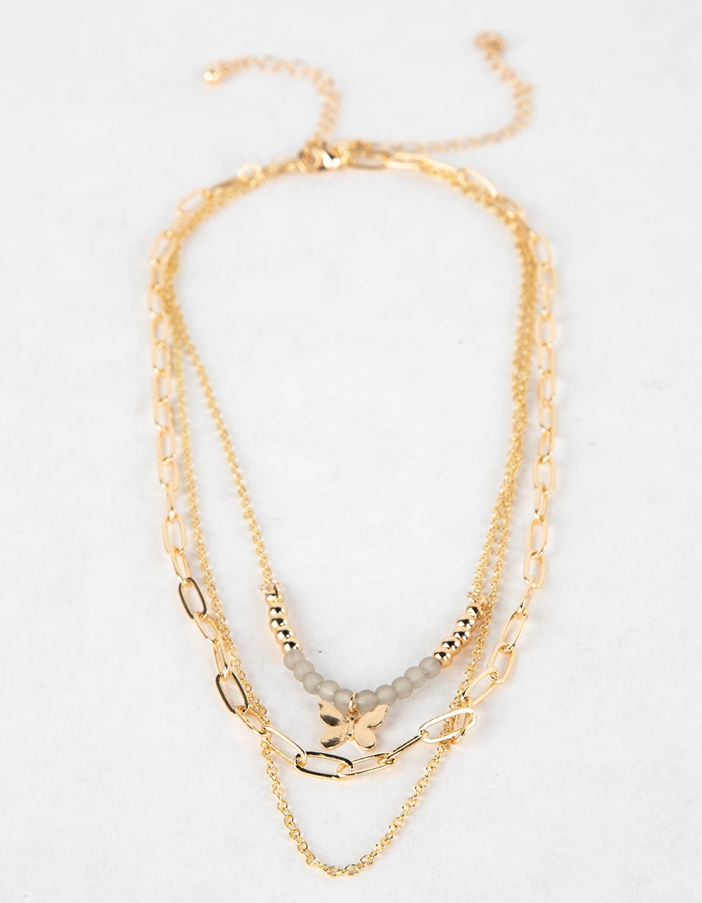 FULL TILT Layered Butterfly Necklace