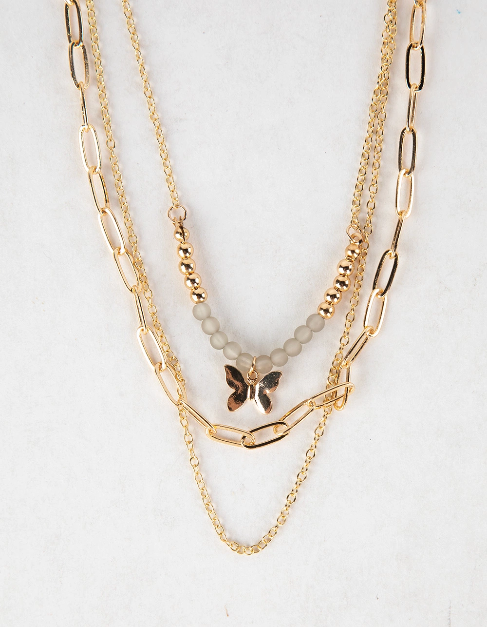 FULL TILT Layered Butterfly Necklace - Image 2