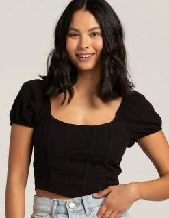 RSQ Womens Linen Corset