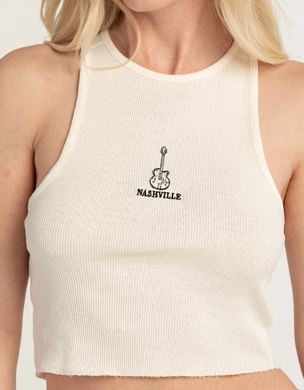 FULL TILT Nashville Emblem Guitar Womens Tank Top - Image 2