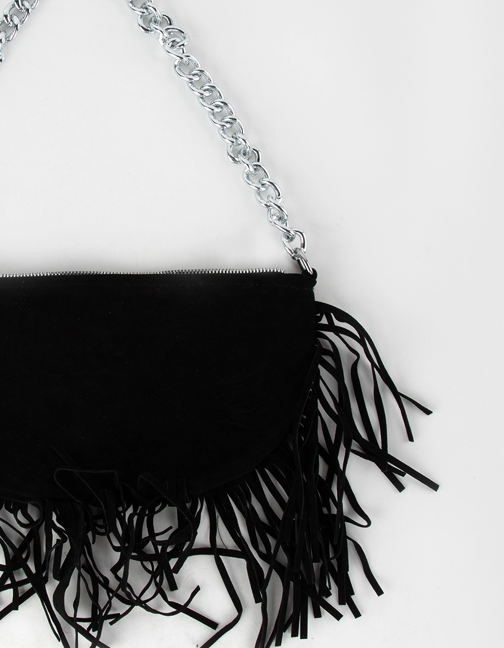 Fringe Trim Shoulder Bag - Image 3