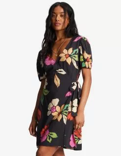 BILLABONG Hot Tropics Womens Mini Wrap Dress