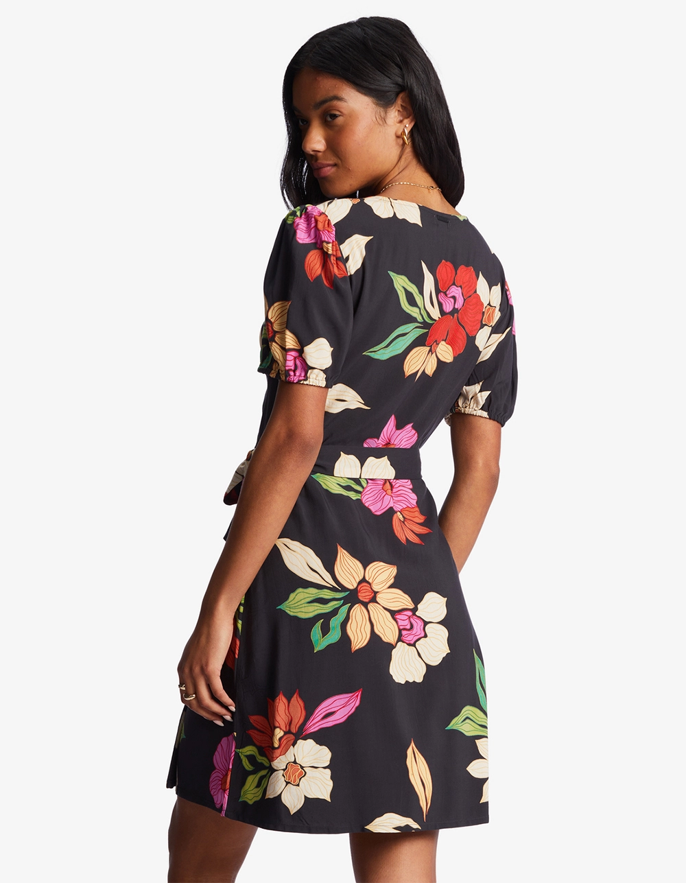 BILLABONG Hot Tropics Womens Mini Wrap Dress - Image 3