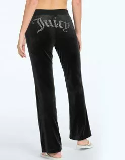 JUICY COUTURE OG Big Bling Womens Velour Track Pants