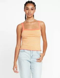 VOLCOM Stripe Rite Womens Sweater Tank Top
