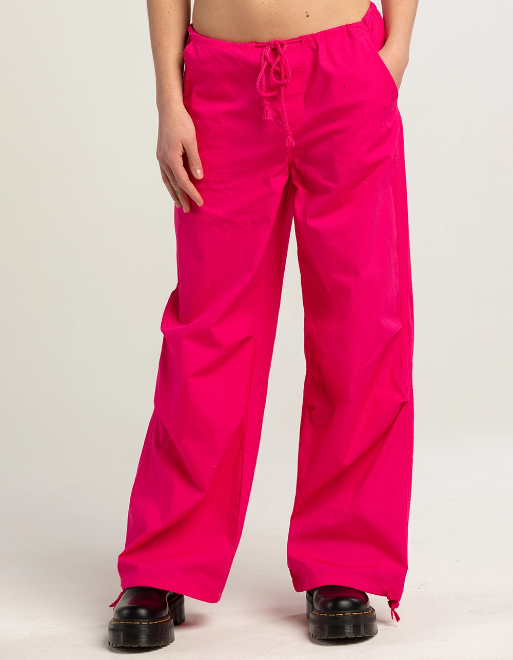 REWASH Womens Low Rise Parachute Pants - Image 2