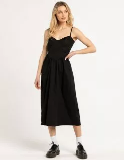 MOTEL Clementine Corset Womens Midi Dress