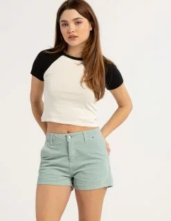 BODY GLOVE High Waisted Womens Cord Shorts