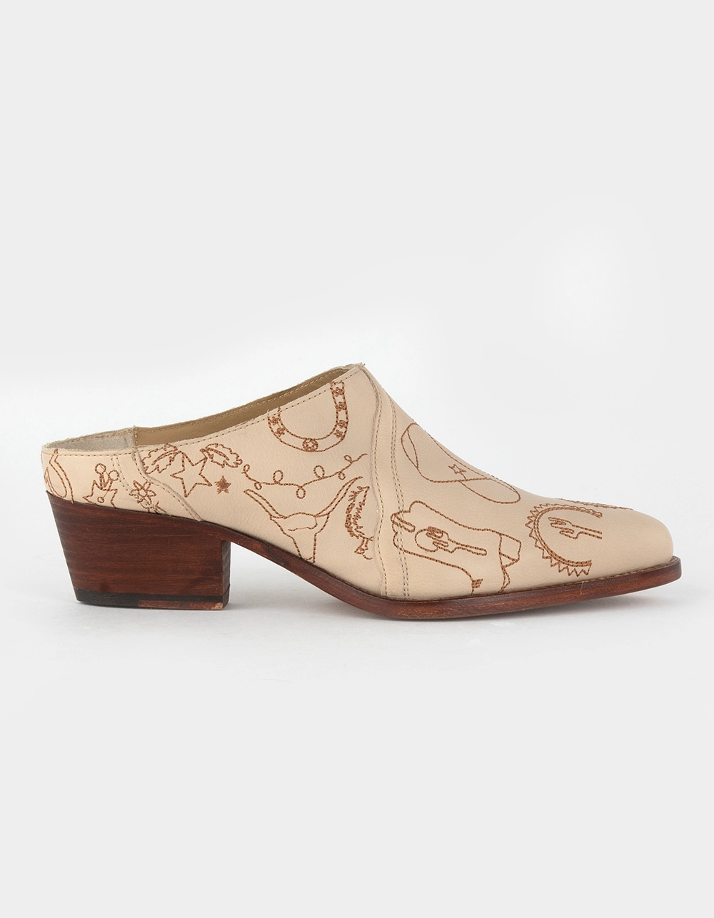 FREE PEOPLE New Frontier Womens Western Mules - Image 2