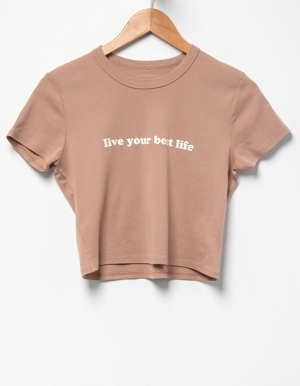 FULL TILT Live Your Best Life Womens Baby Tee - Image 4