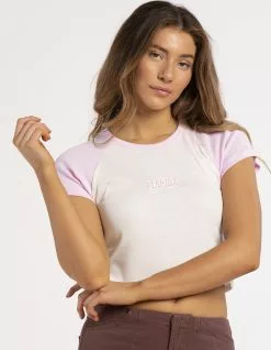 FULL TILT Florida Embroidered Womens Raglan Tee