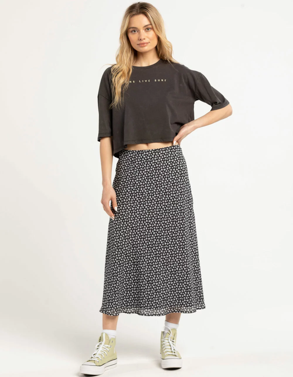 BODY GLOVE Long Live Surf Womens Boxy Crop Tee - Image 4