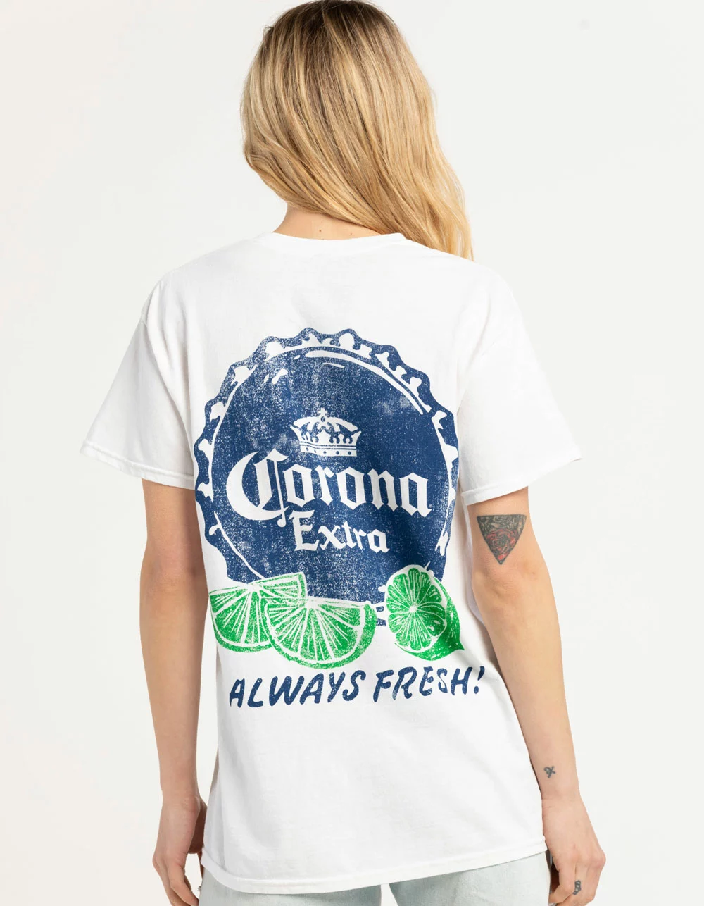 Ripple Junction CORONA Lime Back Hit Womens Tee