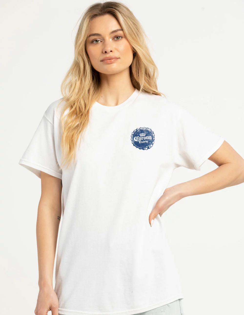 Ripple Junction CORONA Lime Back Hit Womens Tee - Image 2