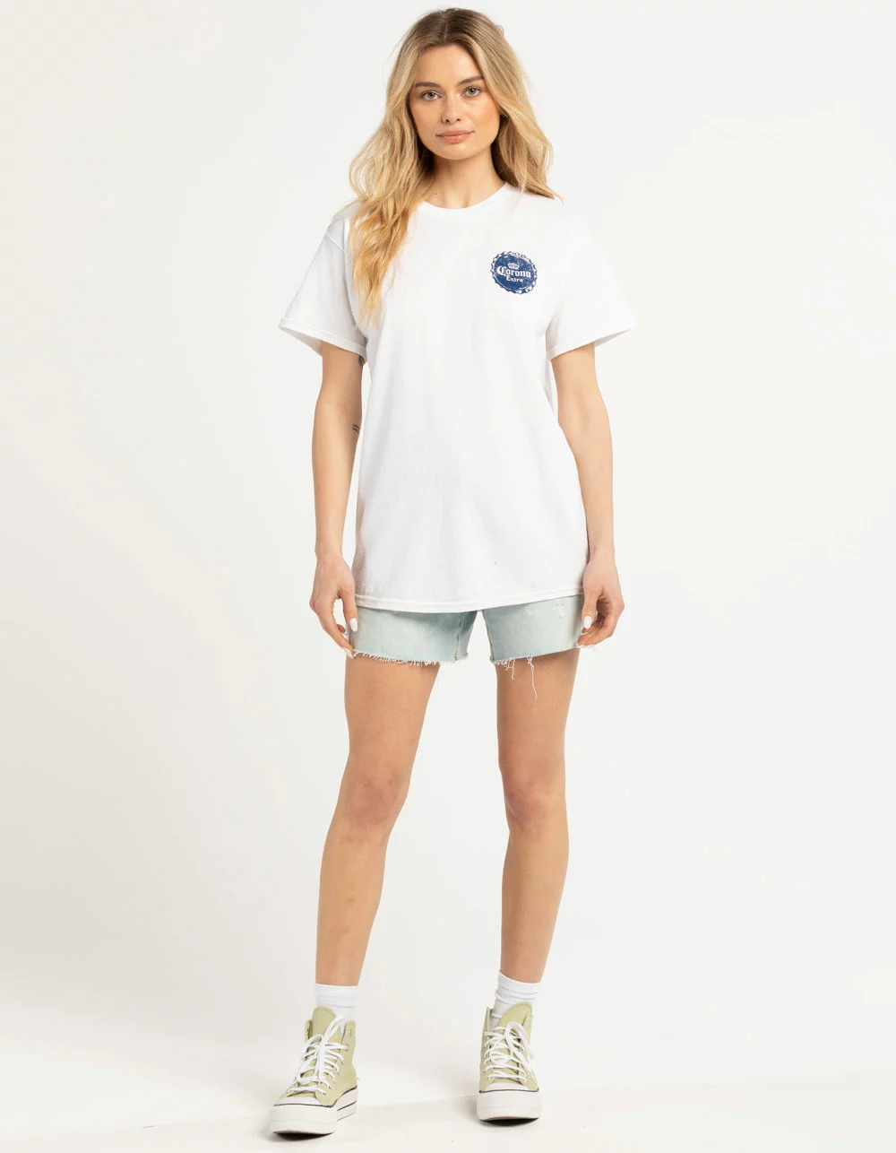 Ripple Junction CORONA Lime Back Hit Womens Tee - Image 4