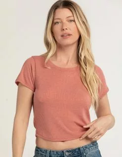 BOZZOLO Womens Rib Baby Tee