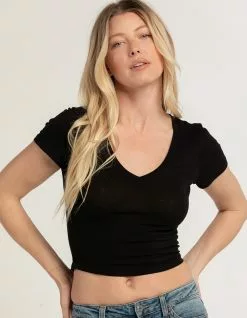 BOZZOLO Womens V-Neck Tee