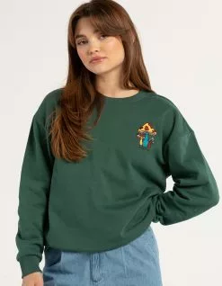 BRIXTON Only Good Vibes Womens Crewneck Sweatshirt