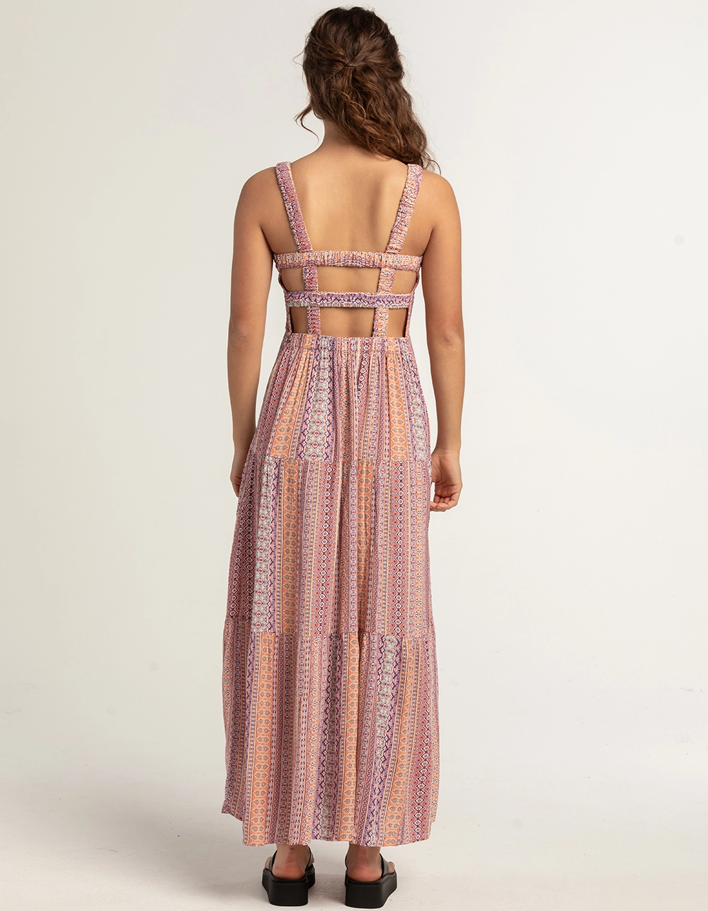 FULL CIRCLE TRENDS Womens Printed Maxi Dress - Image 3