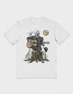 Art/Design THREADLESS Skeleton Guitar Unisex Tee