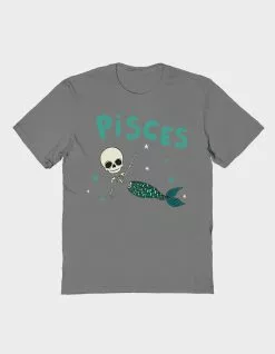 Art/Design THREADLESS Skeleton Zodiac Pisces Unisex Tee