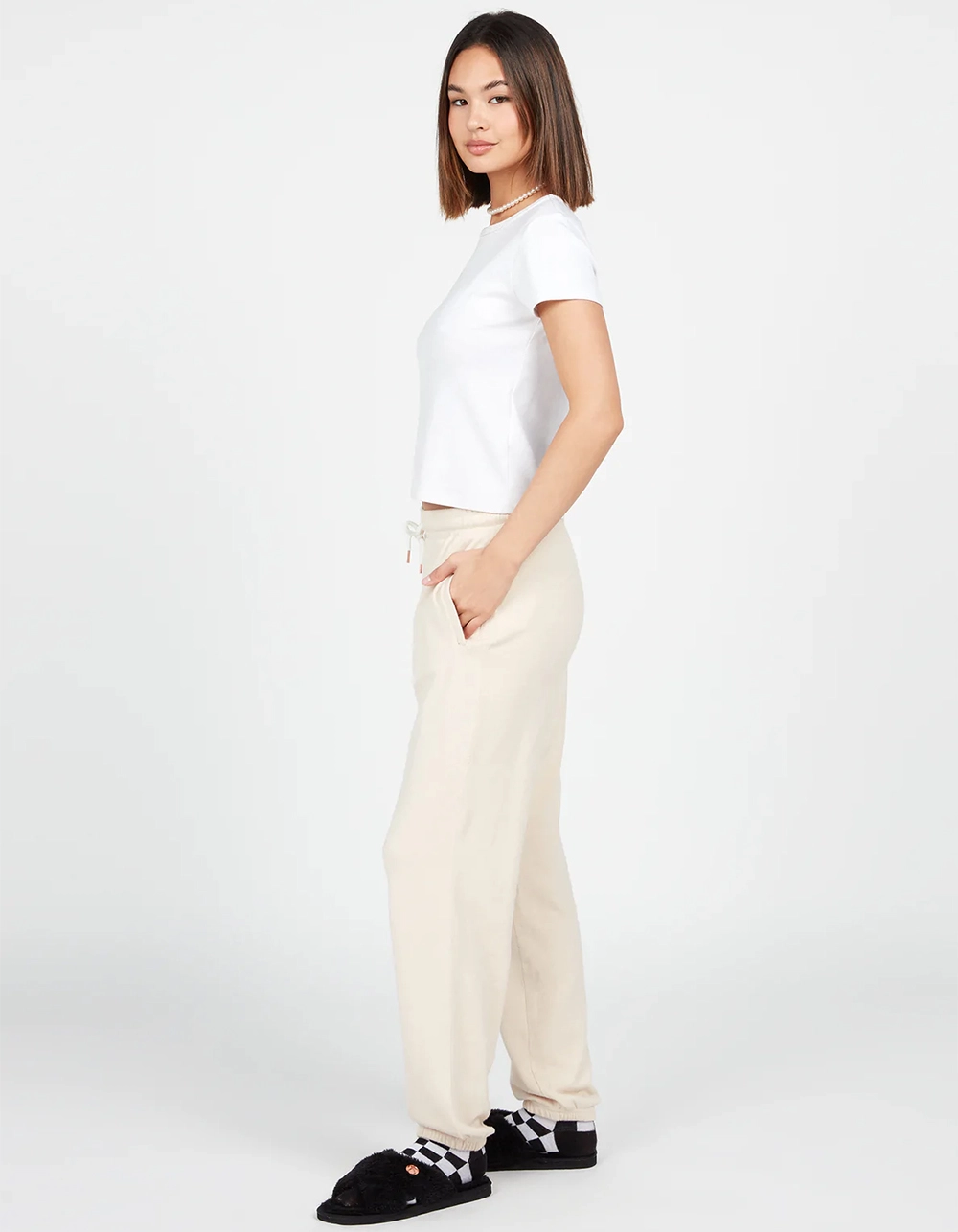 VOLCOM Lived In Lounge Womens Fleece Jogger Pants - Image 3