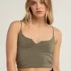 HEART & HIPS Womens Split Neck Cami