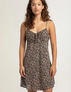 TIMING Ditsy Tie Womens Babydoll Dress