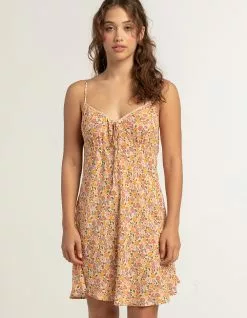 TIMING Ditsy Tie Womens Babydoll Dress